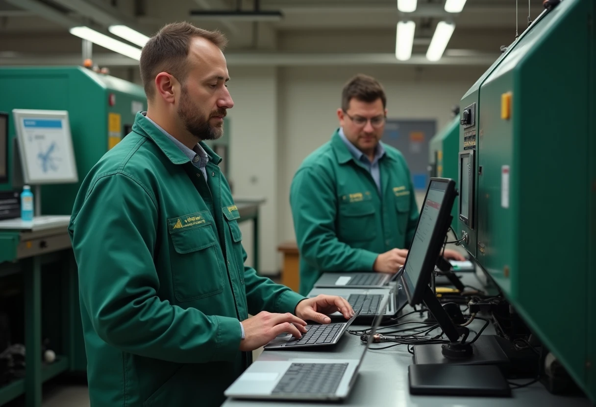 CNC-Spezialist bei der Arbeit