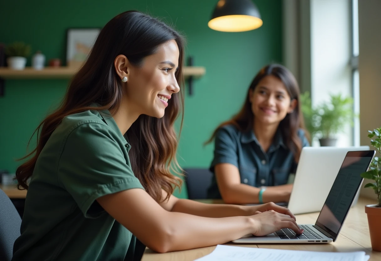 Lavoro remoto in un ambiente accogliente