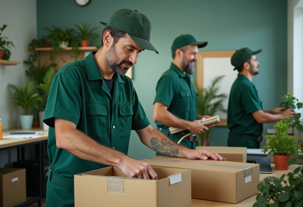 Trabalhador de armazém organizando prateleiras